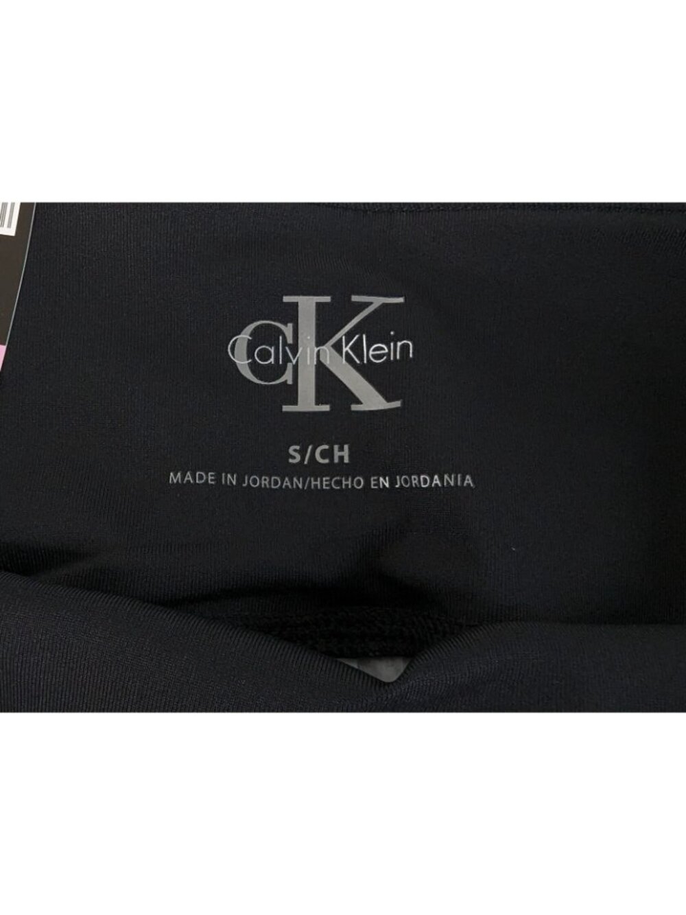 Calvin Klein Performance Logo Bike Shorts Womens S High Waist One Pocket Black - Picture 4 of 7